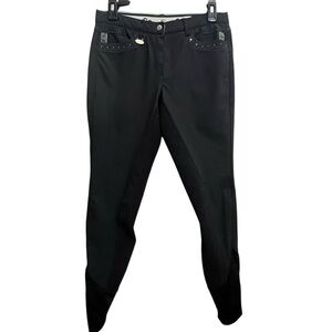 USG German Black Equestrian Riding Full Seat Breeches Pants SZ 28L